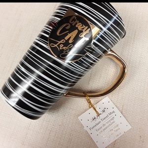 Crazy Cat Lady tiger Stripe Coffee Thermos B